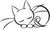 Sleeping cat_)